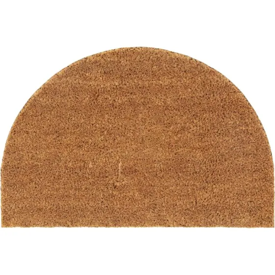 vidaXL dørmåtte 40x60 cm halvrund coir naturfarvet