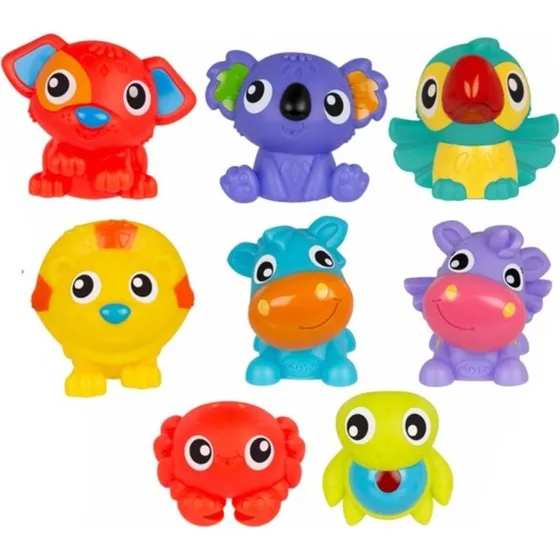 Playgro 8 Badevenner - Lysende Dyrevenner til Badetid