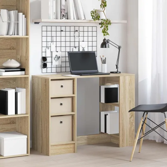 vidaXL Bord med skuffe Sonoma eg 100 x 40 x 75 cm Konstrueret træ