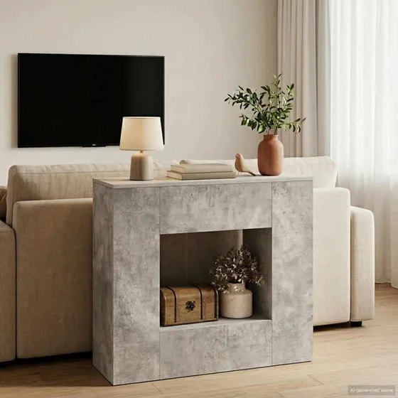 vidaXL BetonGrå Konsolbord 82 x 29 x 74 cm