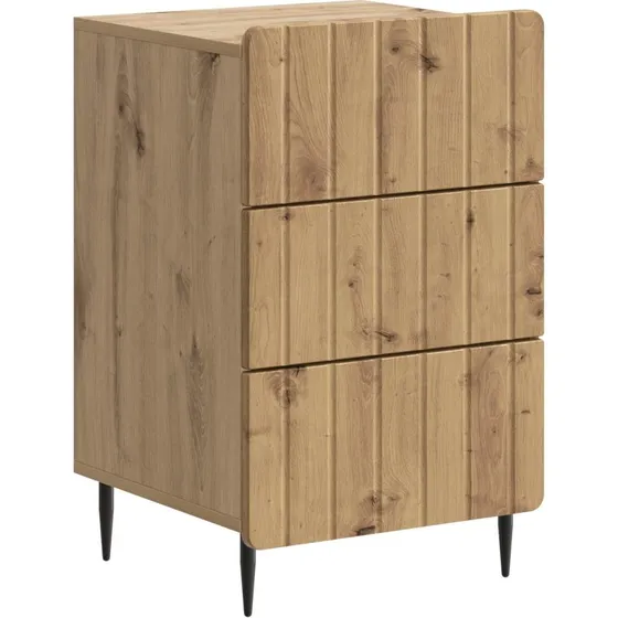 vidaXL Natskab med skuffe 43x41x68 cm, konstrueret træ