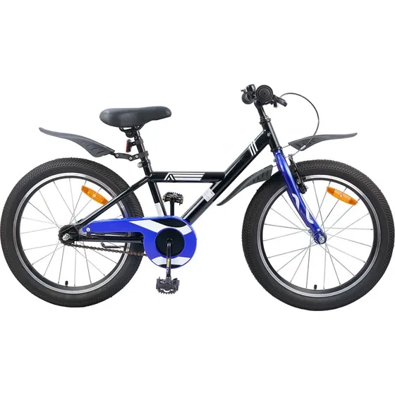 vidaXL Børnecykel 20 tommer, Sort, til børn 6-11 år