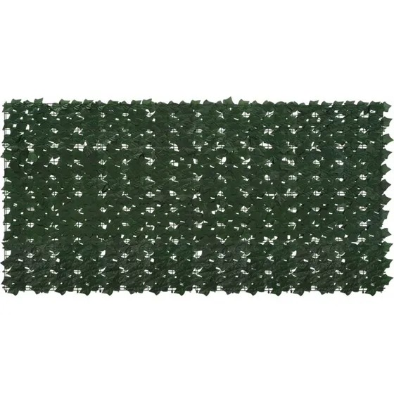 vidaXL Altanscreen med blade Mørkegrøn 200 x 100 cm