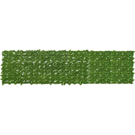 vidaXL Altanscreen med blade Grøn og Gul 300 x 75 cm