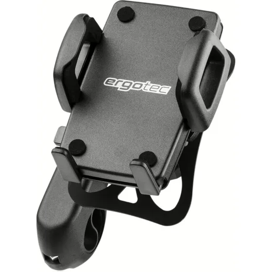 Ergotec telefonholder til styr 22,2mm 56–85mm, sort
