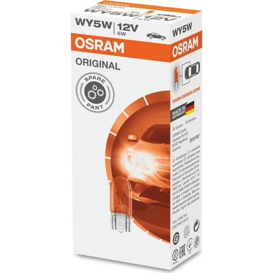 OSRAM 2827NA Glødepære WY5W 5W, Blinklys, Hvid