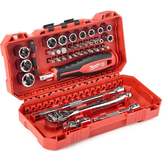 Milwaukee Topsæt 4932498381, 38 dele, 1/4" drivfirkant