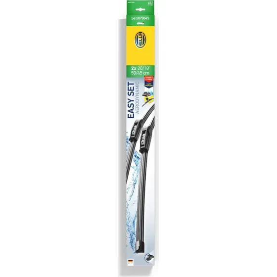 HELLA Viskerblade 500/450 mm, Fladblad, 2 stk, til VW/OPEL/Hyundai
