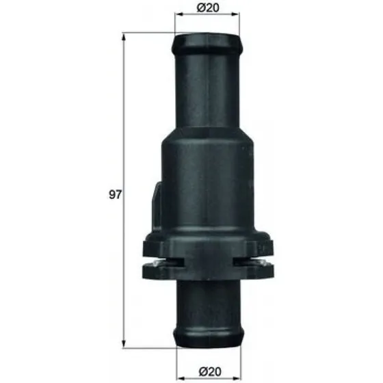 MAHLE Termostat TH 5 75, 75°C, til VW, Audi, Skoda, Seat