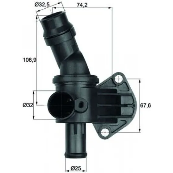 MAHLE Termostat TI 8 87, 87°C, til VW, Audi, Skoda
