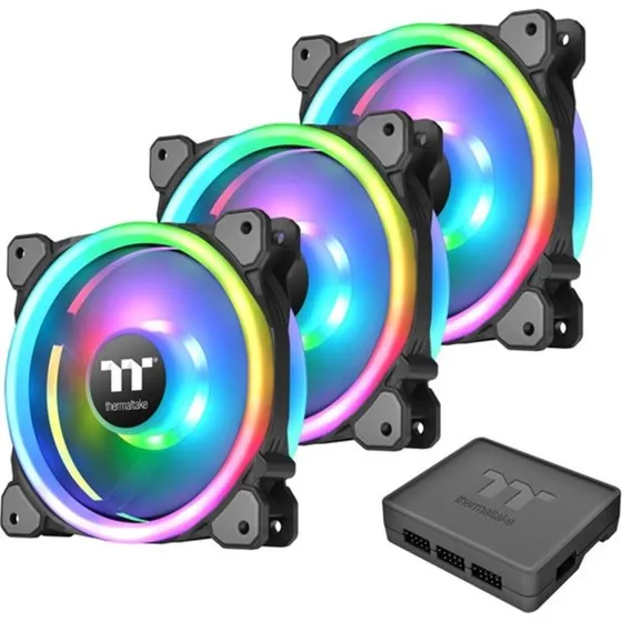 Thermaltake Riing Trio 14 RGB 140mm Sort