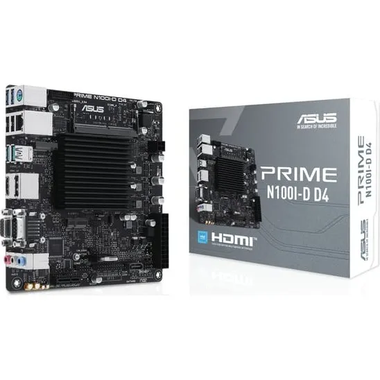 ASUS PRIME N100I-D D4 Mini ITX Bundkort med Integret CPU