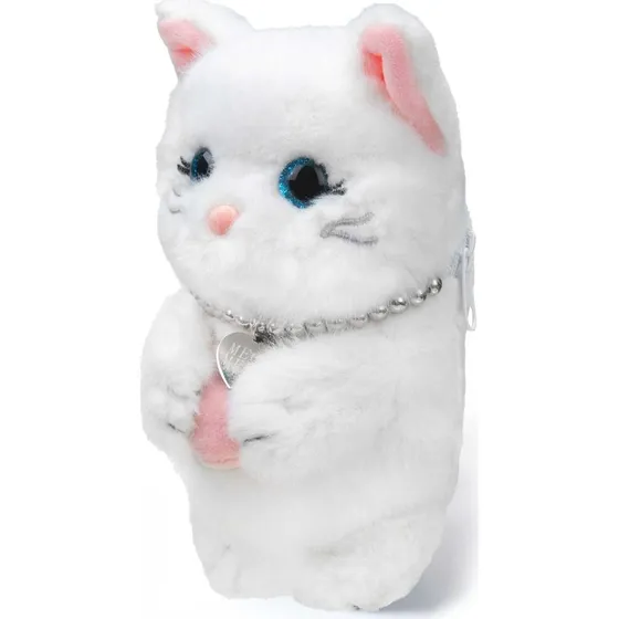 MAGMOJI Marshmallow Cat Omslag, MagSafe-kompatibel, Nylon Lynlås