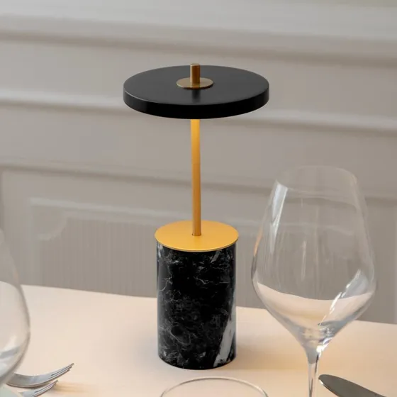 Umage Asteria Move Mini Black Marble Bordlampe