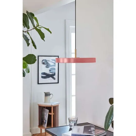 Umage Asteria Mini Pendel Rose/Steel – Minimalistisk LED-lampe