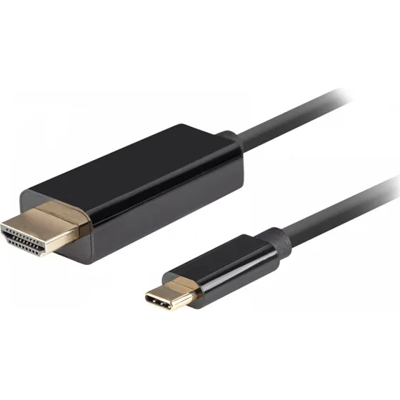 Lanberg USB-C til HDMI Kabel 4K 60Hz 1,8m Sort