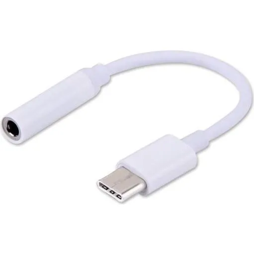 Savio USB-C til 3,5 mm lydadapter, hvid