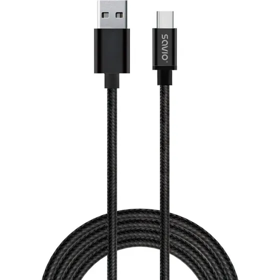 SAVIO CL-129 USB-C kabel 2 m, USB-A til USB-C, sort