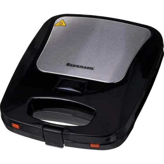 Ravanson OP-7050 Toaster 3i1, 1200 W, sort/sølv