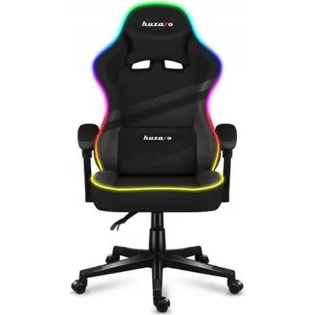 Huzaro Force 4.4 RGB Sort Gamingstol med Ergonomisk Komfort