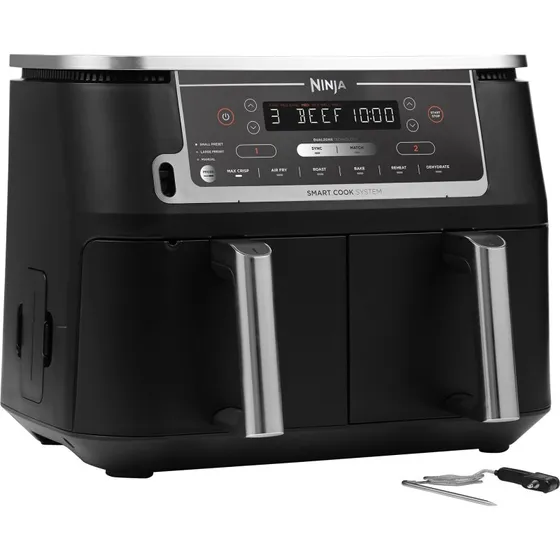 Ninja AF451EU Max Foodi Dual Zone Airfryer, 9,5 L, Sort