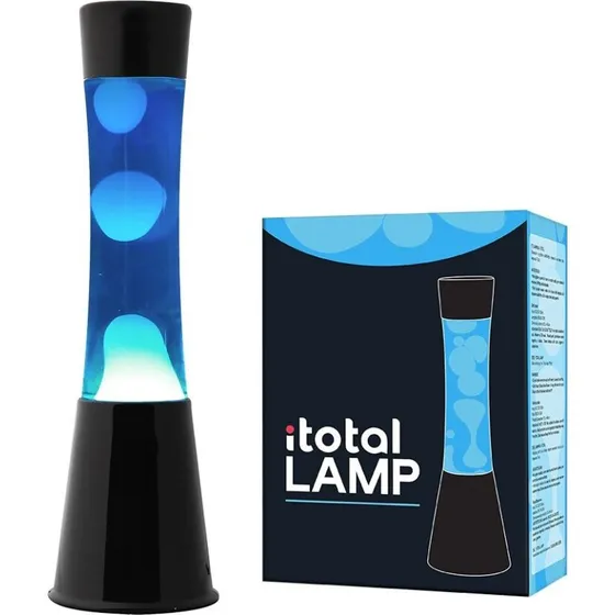 iTotal Lava Lampe 40 cm Sort/Blå
