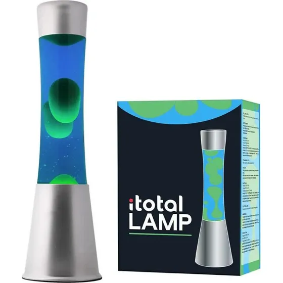 iTotal Lavalampe 40cm Blå/Grøn