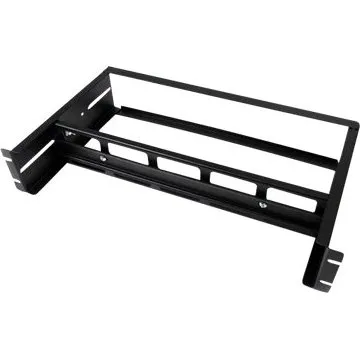 StarTech.com 2U DIN Rail Kit, Sort, Justerbar Dybde