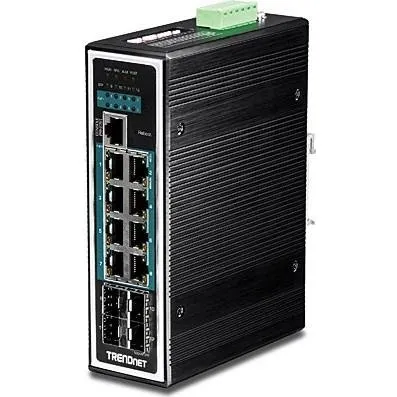 TRENDnet TI-PG1284i 8-porte L2+ PoE+ Switch - Sort