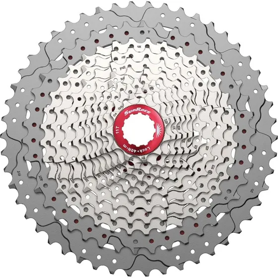 Sunrace CSMZ90 12-speed kassette 11-50T til Shimano/SRAM - sølv