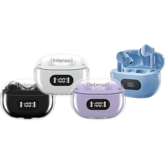 Intenso Buds Plus T310AE, trådløse øretelefoner med ANC, sort