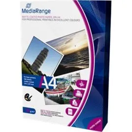 MediaRange Fotopapir A4 Mat Hvid 120g 100 ark