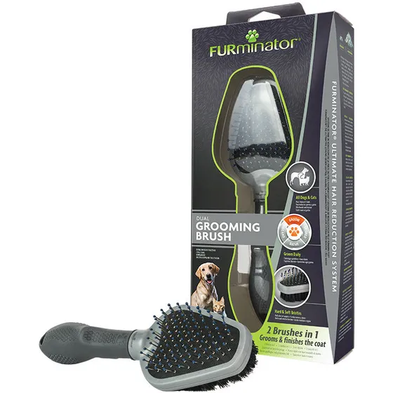FURminator Dual Grooming Brush – dobbeltbørste (21×6,5 cm)