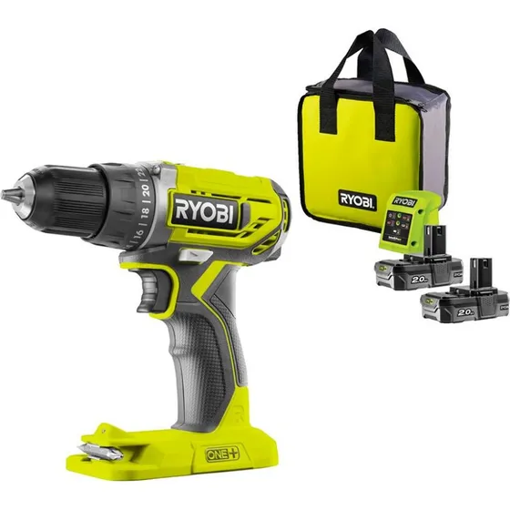 Ryobi R18DD2-220S ONE+ Akkuboremaskine 18V med batteri