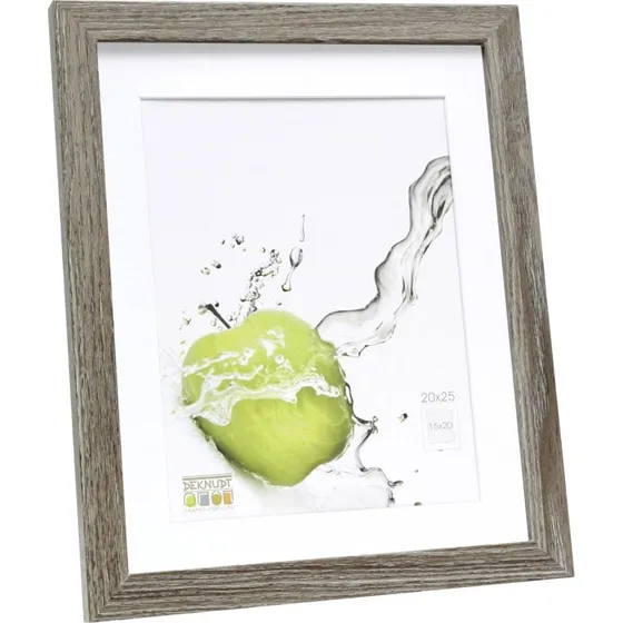 Deknudt S66KH3 P1 20x25 Billedramme med Passepartout, Grey Oak Wood