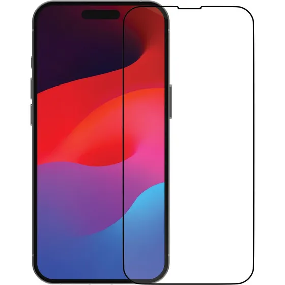 eco-shield iPhone 15 Pro Skærmbeskytter, Sort, Bulk