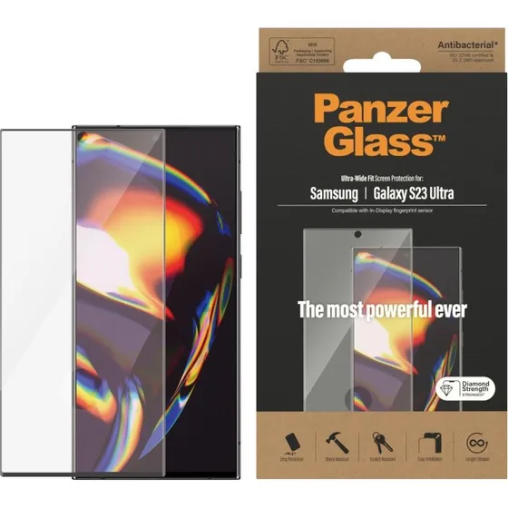 PanzerGlass Skærmskydd Samsung Galaxy S23 Ultra – Ultra-Wide Fit
