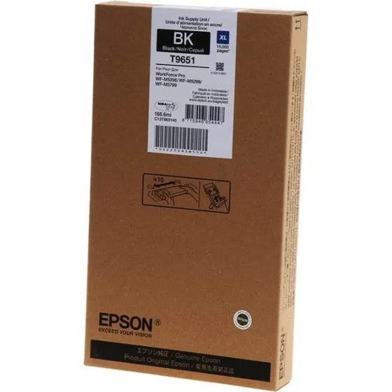 Epson T9651 XL Sort Blækpatron, Høj Kapacitet
