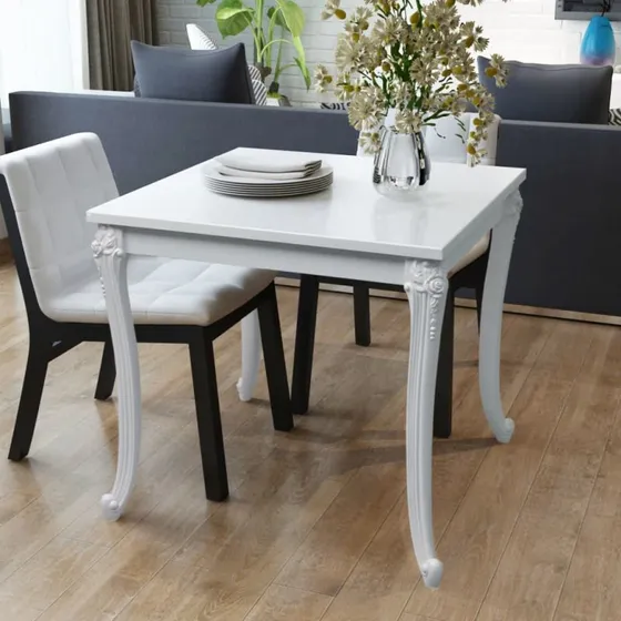 vidaXL sofabord 80x80 cm højglans hvid