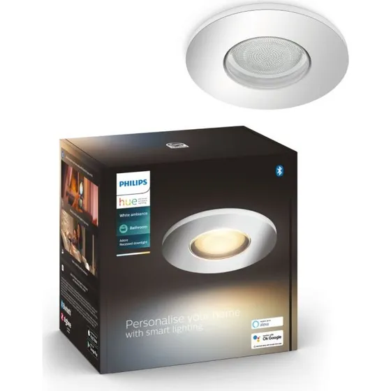 Philips Hue Adore Recessed Krom 1x4.2W - White Ambiance