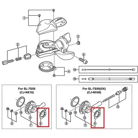 Shimano Fastgørelsesring SG-7C21 til Nexus 7/8