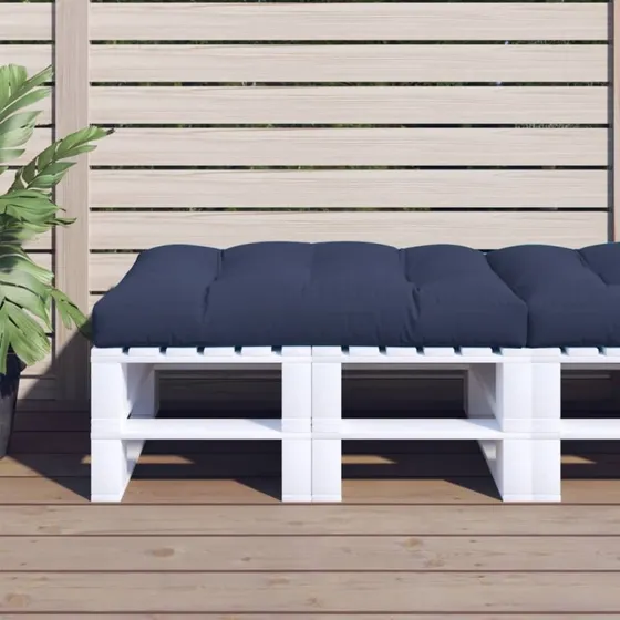 vidaxL pallehynde 120x80x12 cm marineblå
