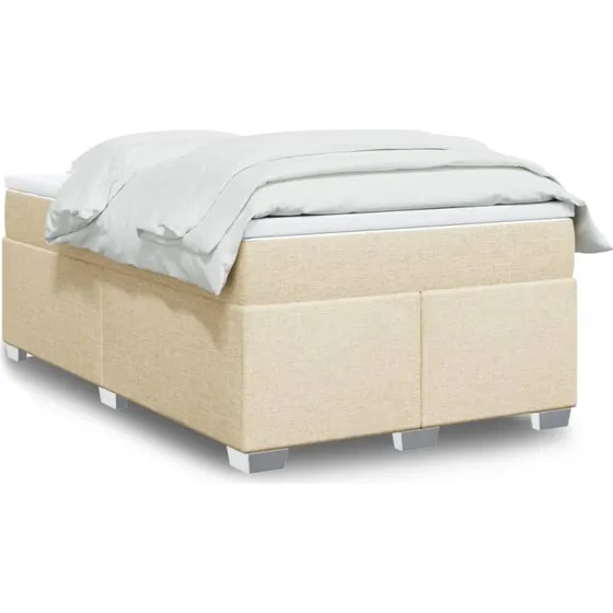 vidaXL Kontinentalseng med Madras 120x190 cm Creme