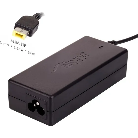 Akyga AK-ND-24 65W Strømforsyning til Lenovo, Slim Tip, sort
