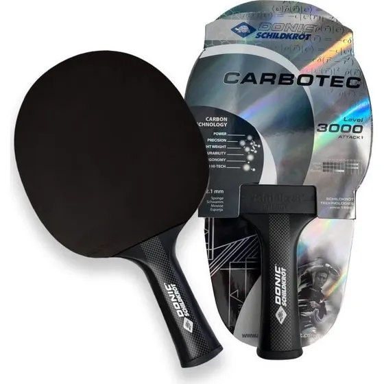 Schildkröt CarboTec 3000 Bordtennisketcher, Sort