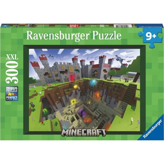 Ravensburger Minecraft Cutaway Puslespil, 300 brikker