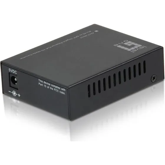 LevelOne GVT-2010 RJ45 til SFP Gigabit Mediekonverter med PoE PD