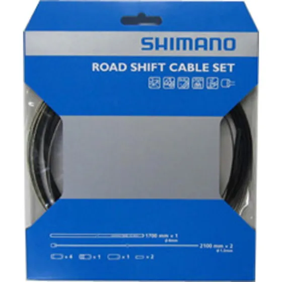 Shimano Road Gearkabelsæt – 2x2100/1x1700 mm til landevej