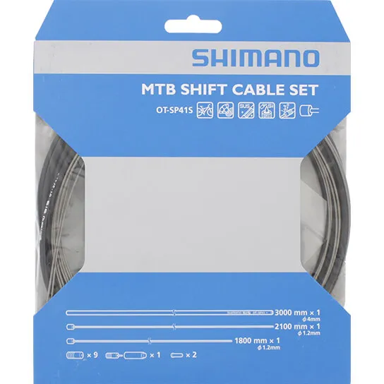 Shimano MTB gearkabelsæt, sort (komplet)