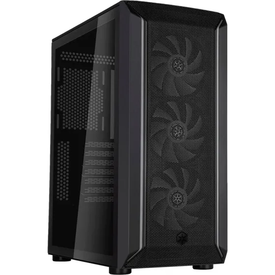 SilverStone FARA 511Z Tower-kabinet, sort, med vindue